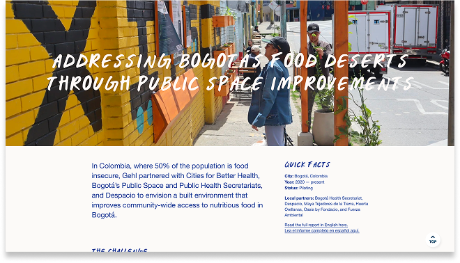 Bogotá: A bus stop becomes a gateway to healthier eating
