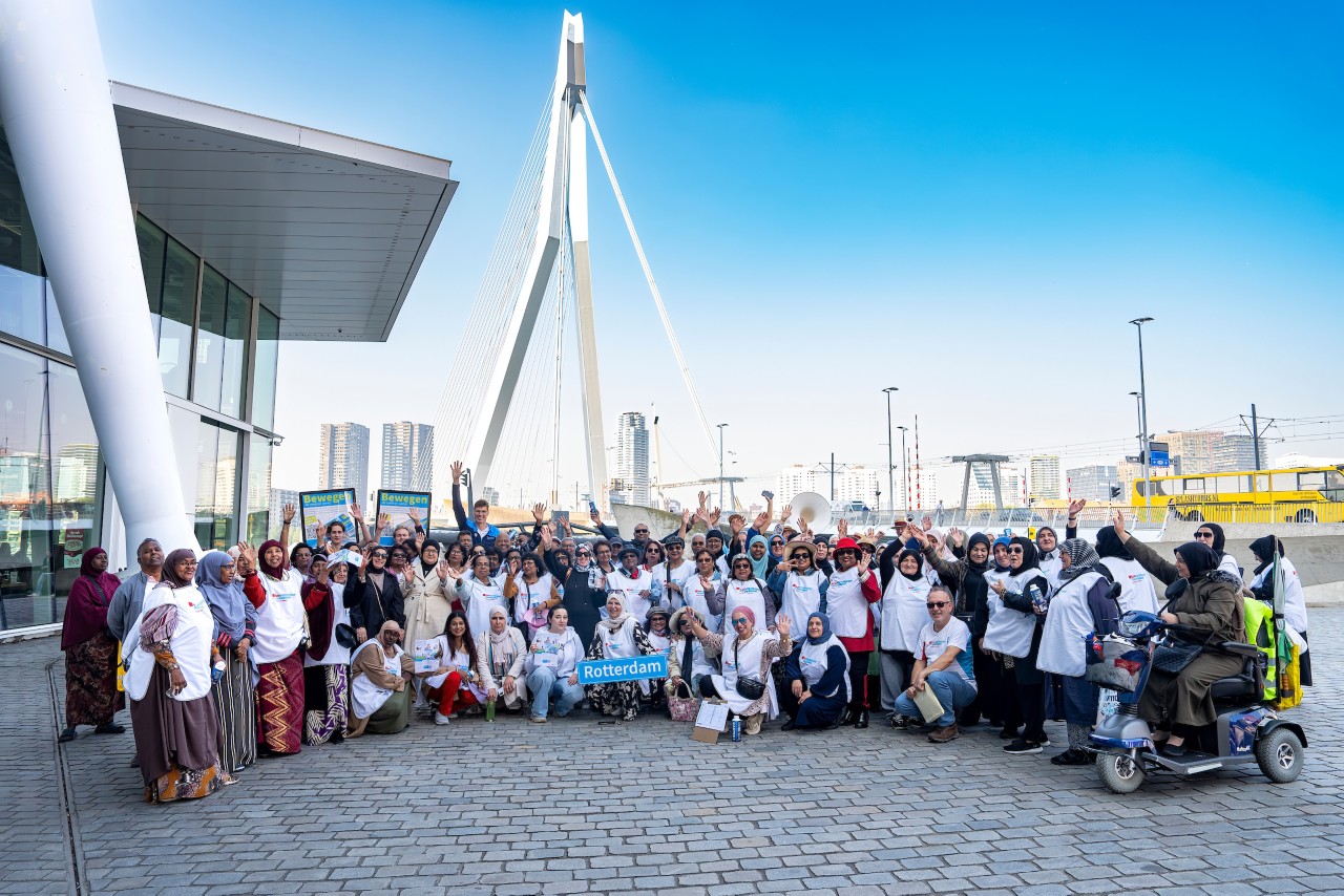 Training NDC 2024 at Erasmusbrug, Rotterdam, Zuid Holland, Netherlands on September 19 2024. Photo: Ronald Hoogendoorn